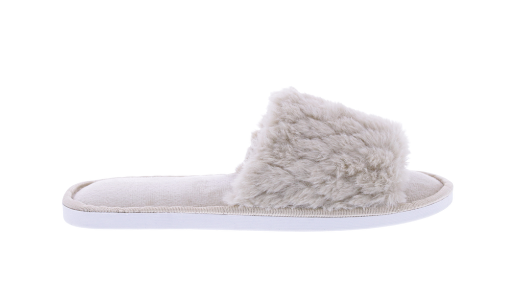 Women Plush Open Toe Slipper