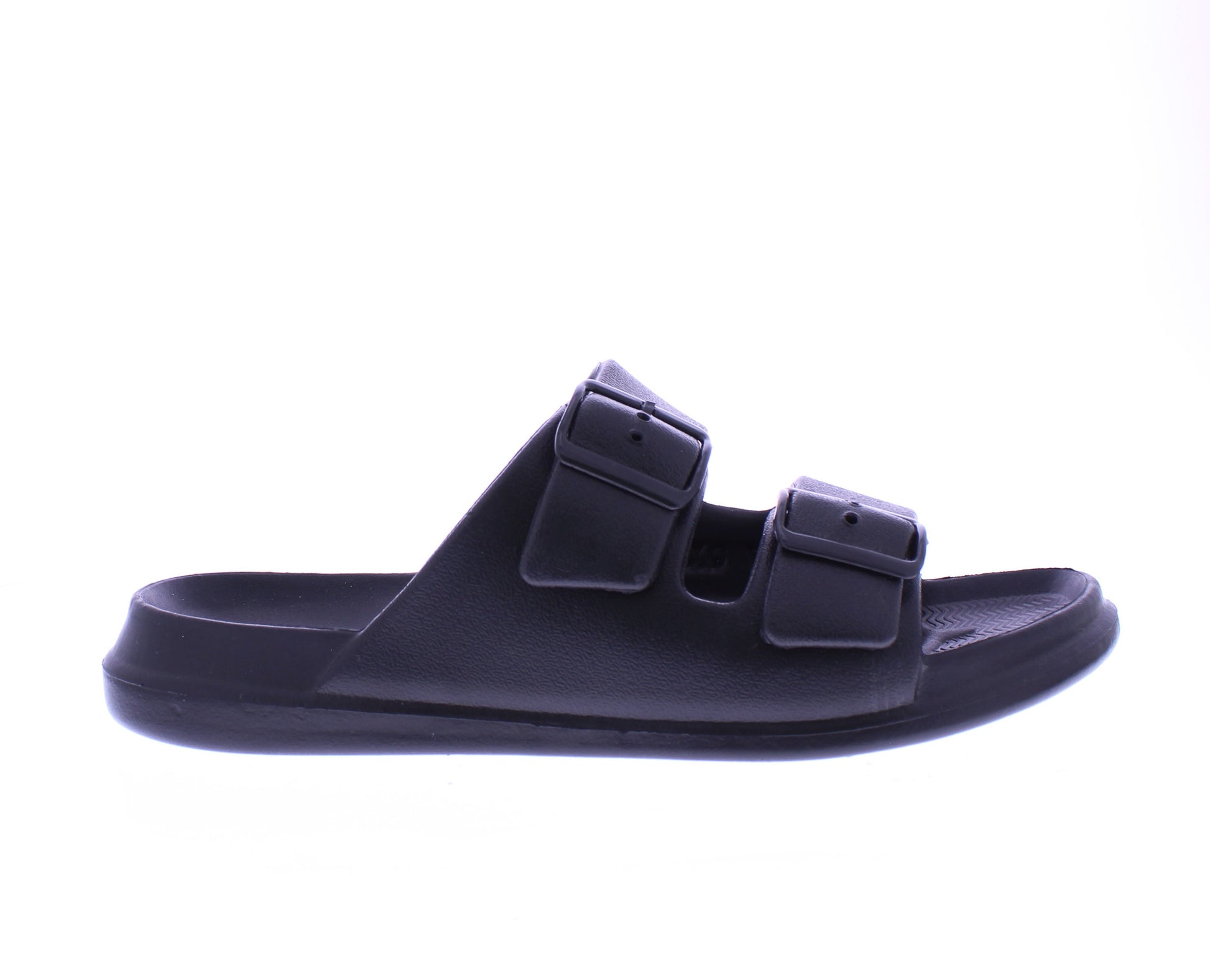 Women Double Buckle Strap Slide