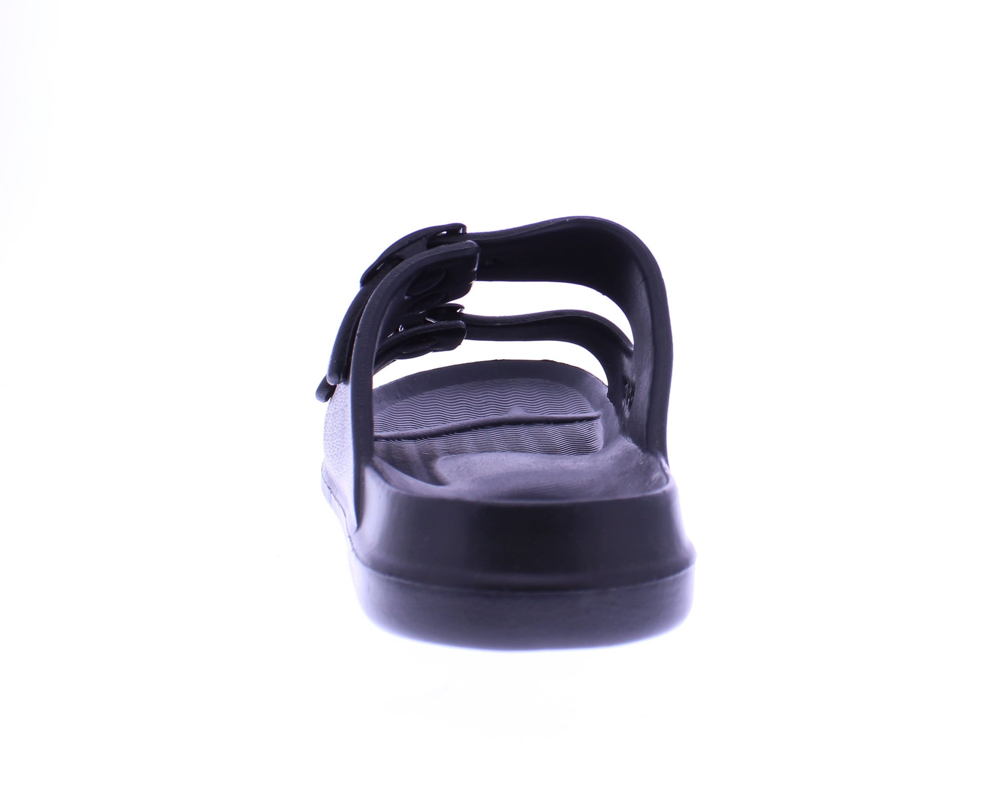 Women Double Buckle Strap Slide