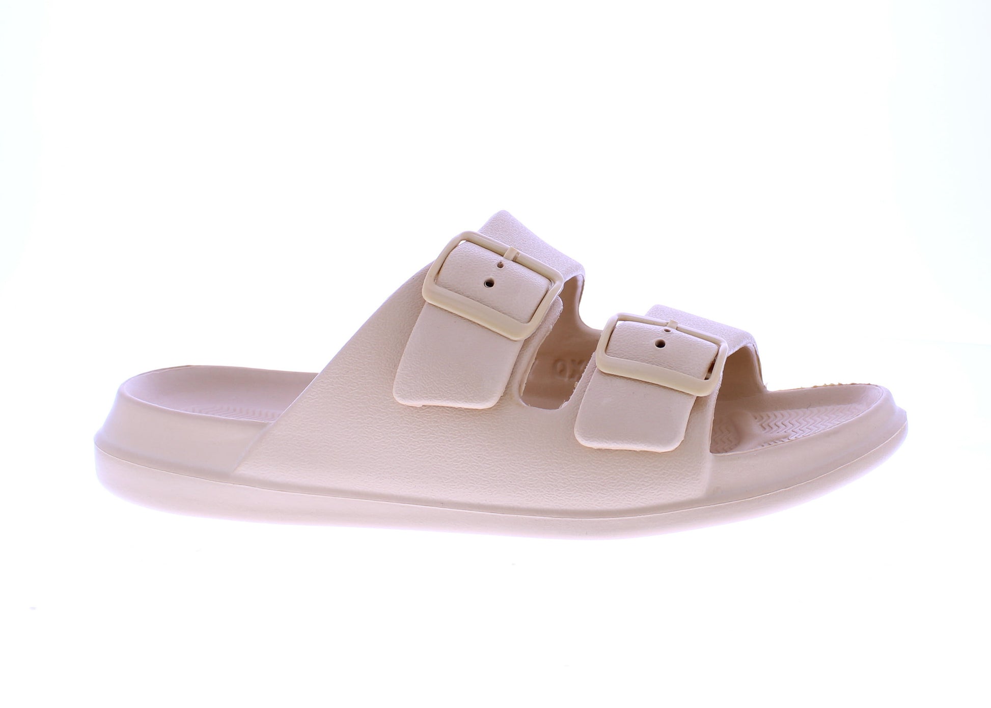 Women Double Buckle Strap Slide