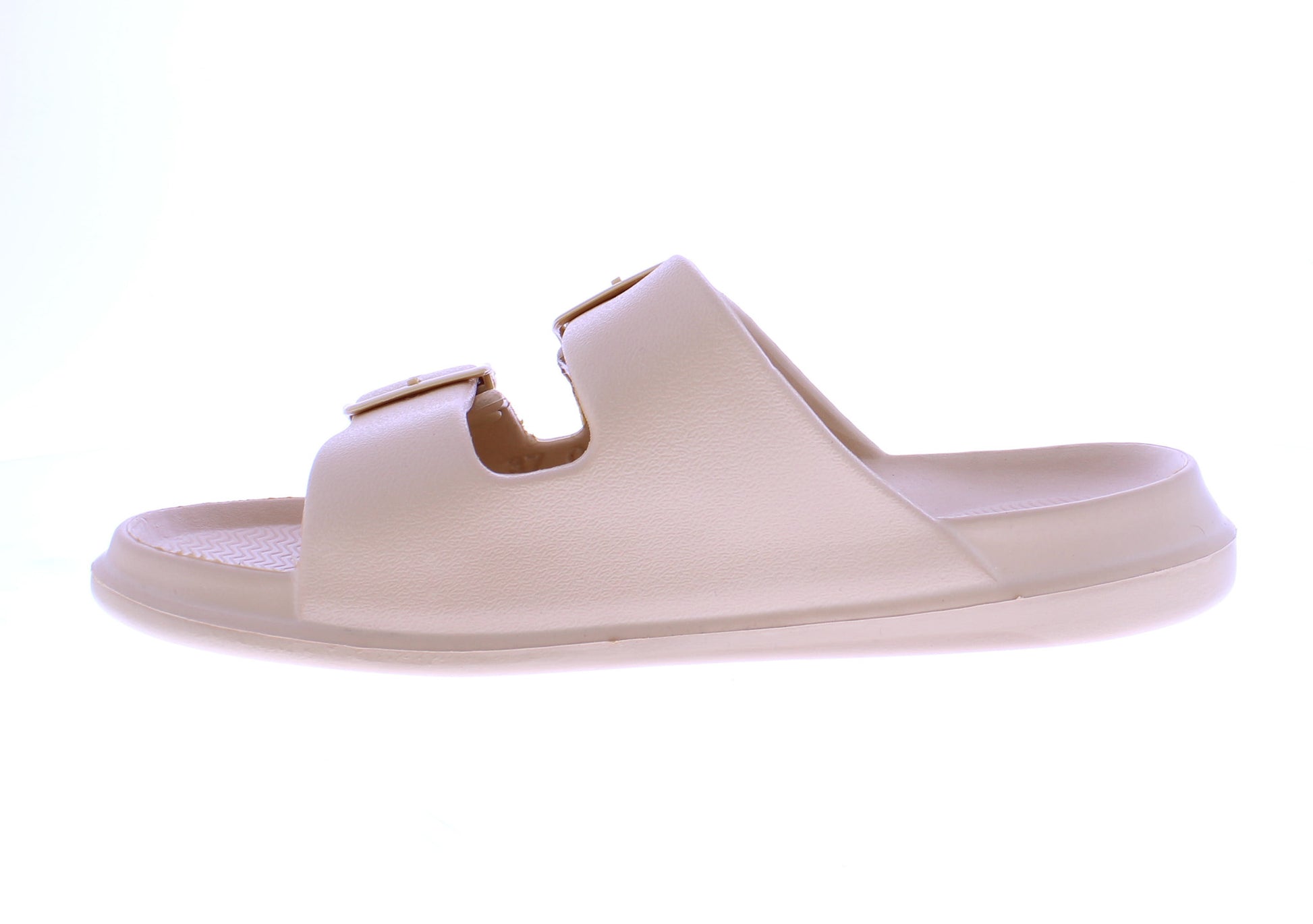 Women Double Buckle Strap Slide