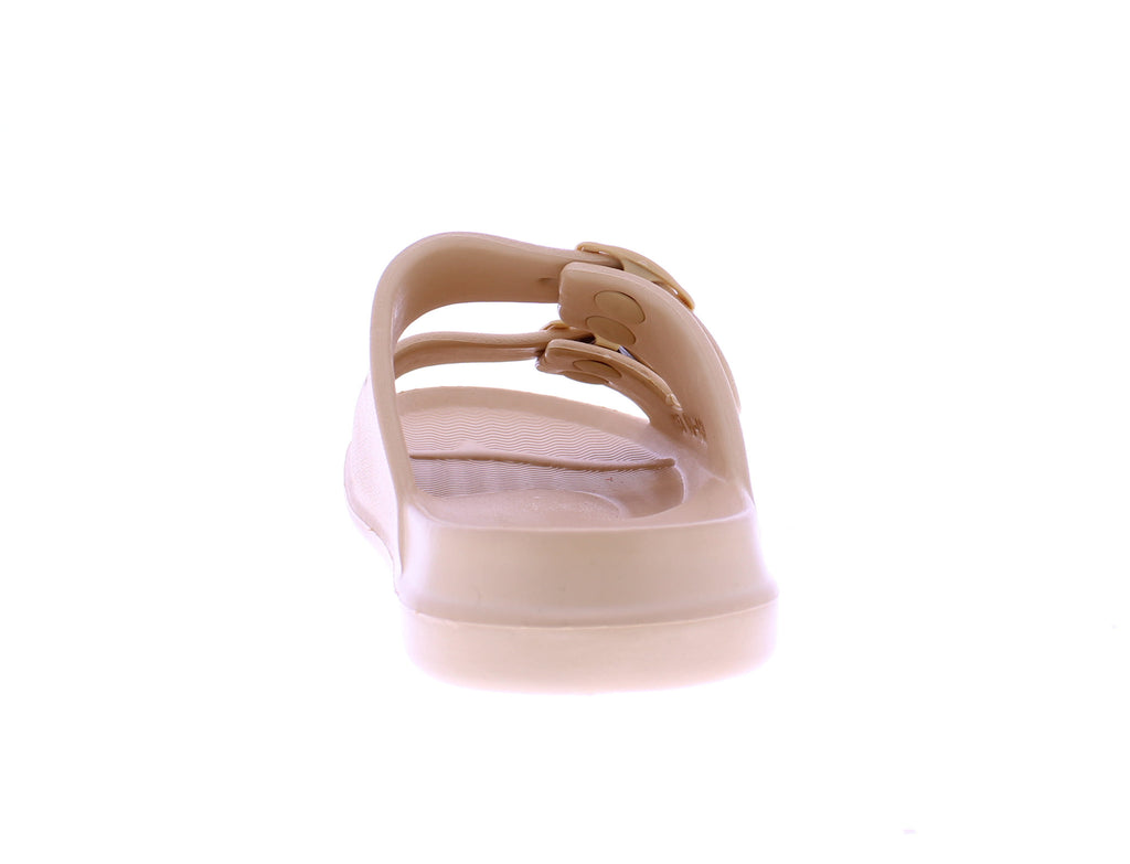 Women Double Buckle Strap Slide