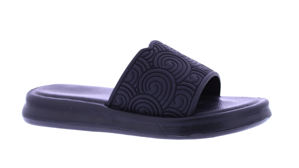 Women’s Embossed Swirl Slide