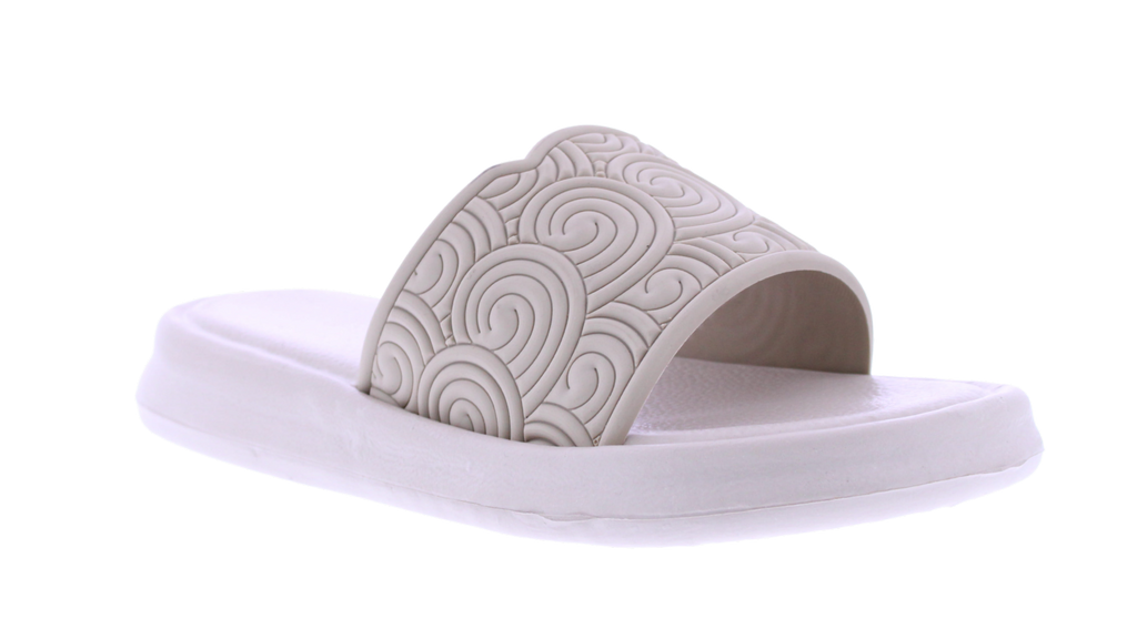 Women’s Embossed Swirl Slide
