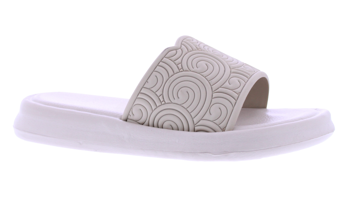 Women’s Embossed Swirl Slide