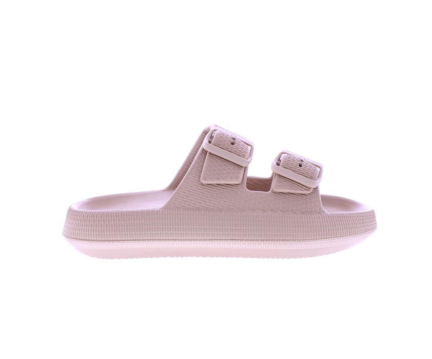 Women Double Strap Slide