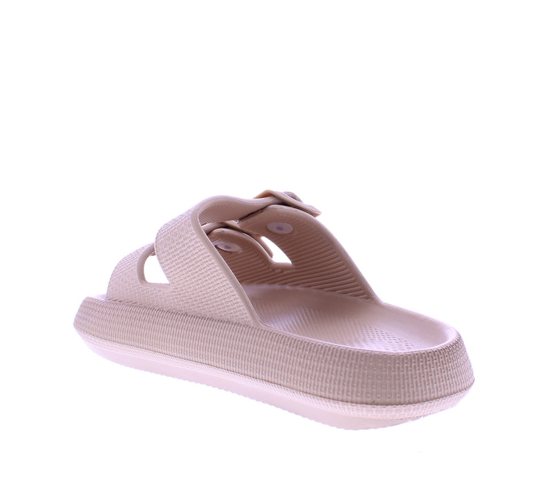 Women Double Strap Slide