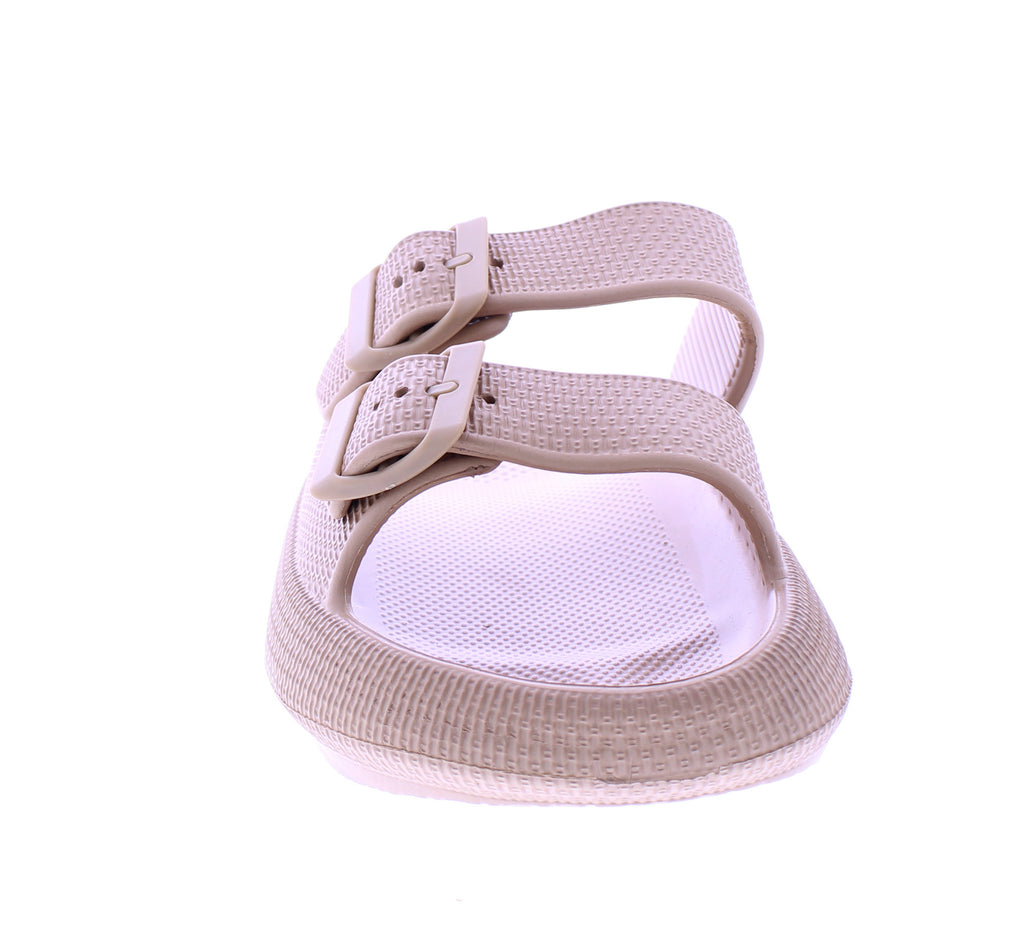Women Double Strap Slide