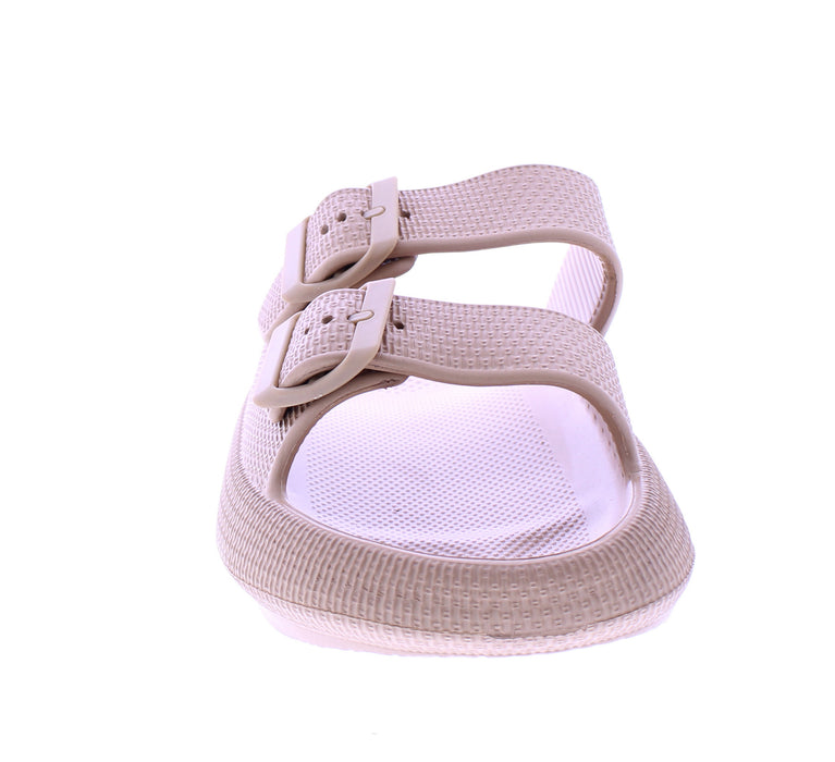 Women Double Strap Slide