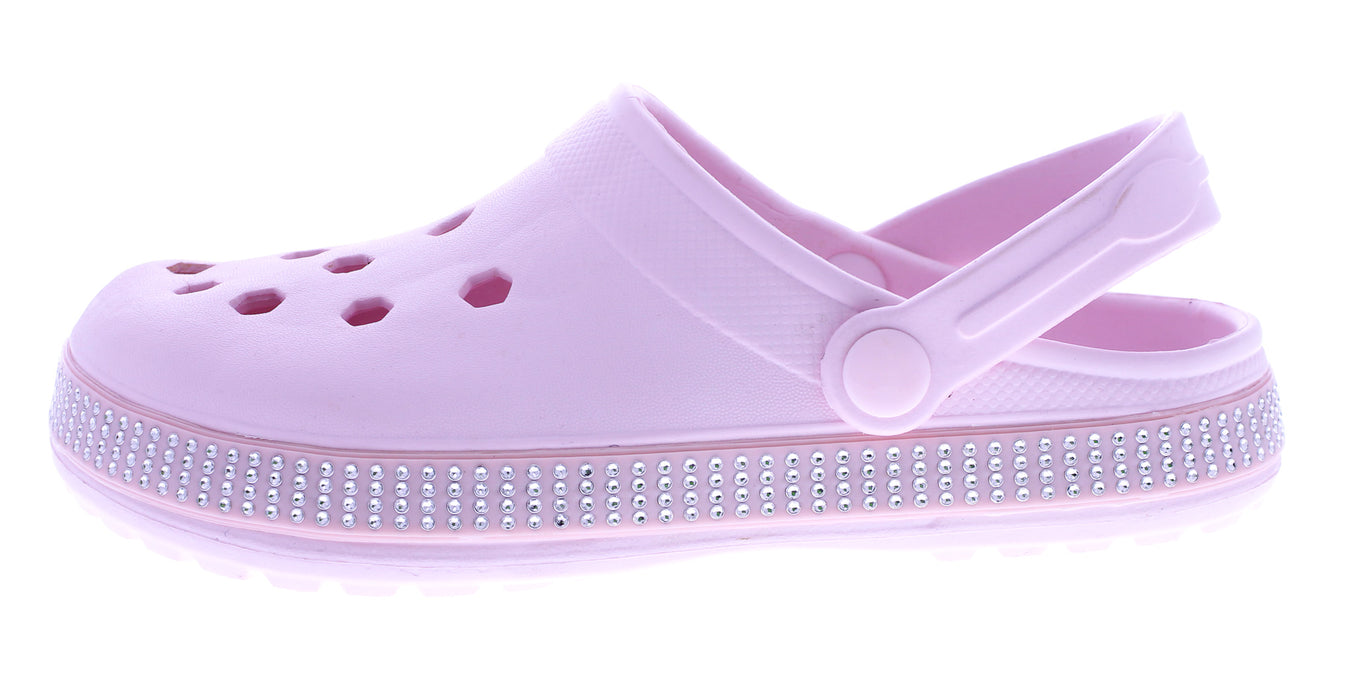 Women Clog with Rhinestone Band