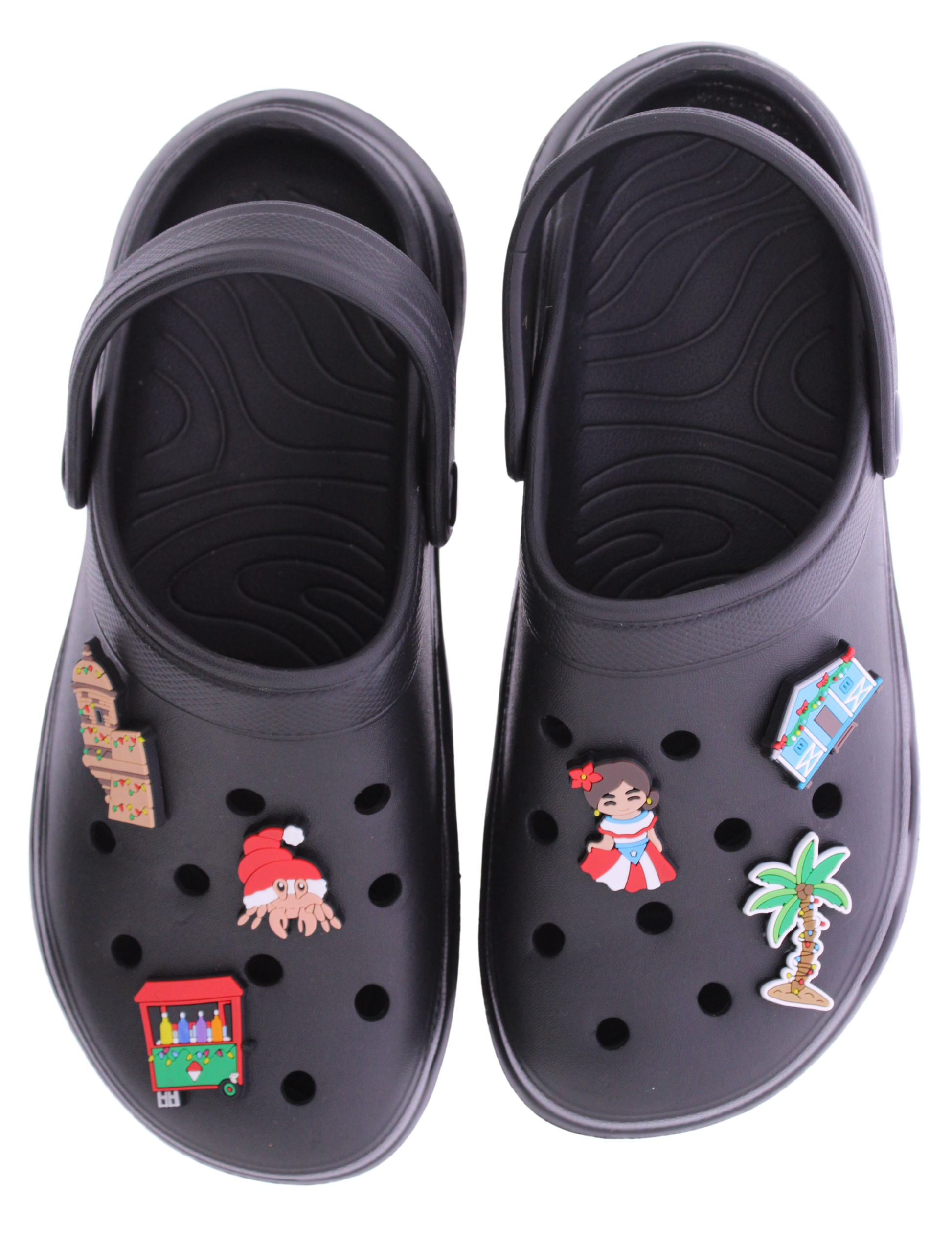 Women Puerto Rico Christmas Charm Clog