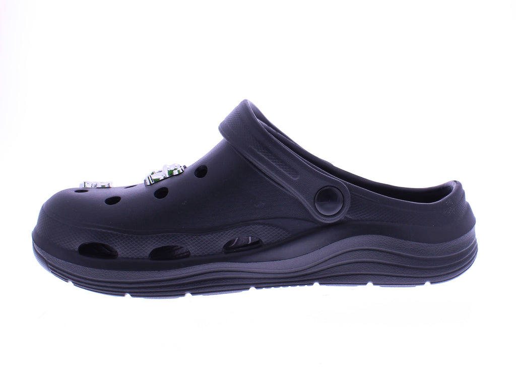 Women Clog with Metal Charms
