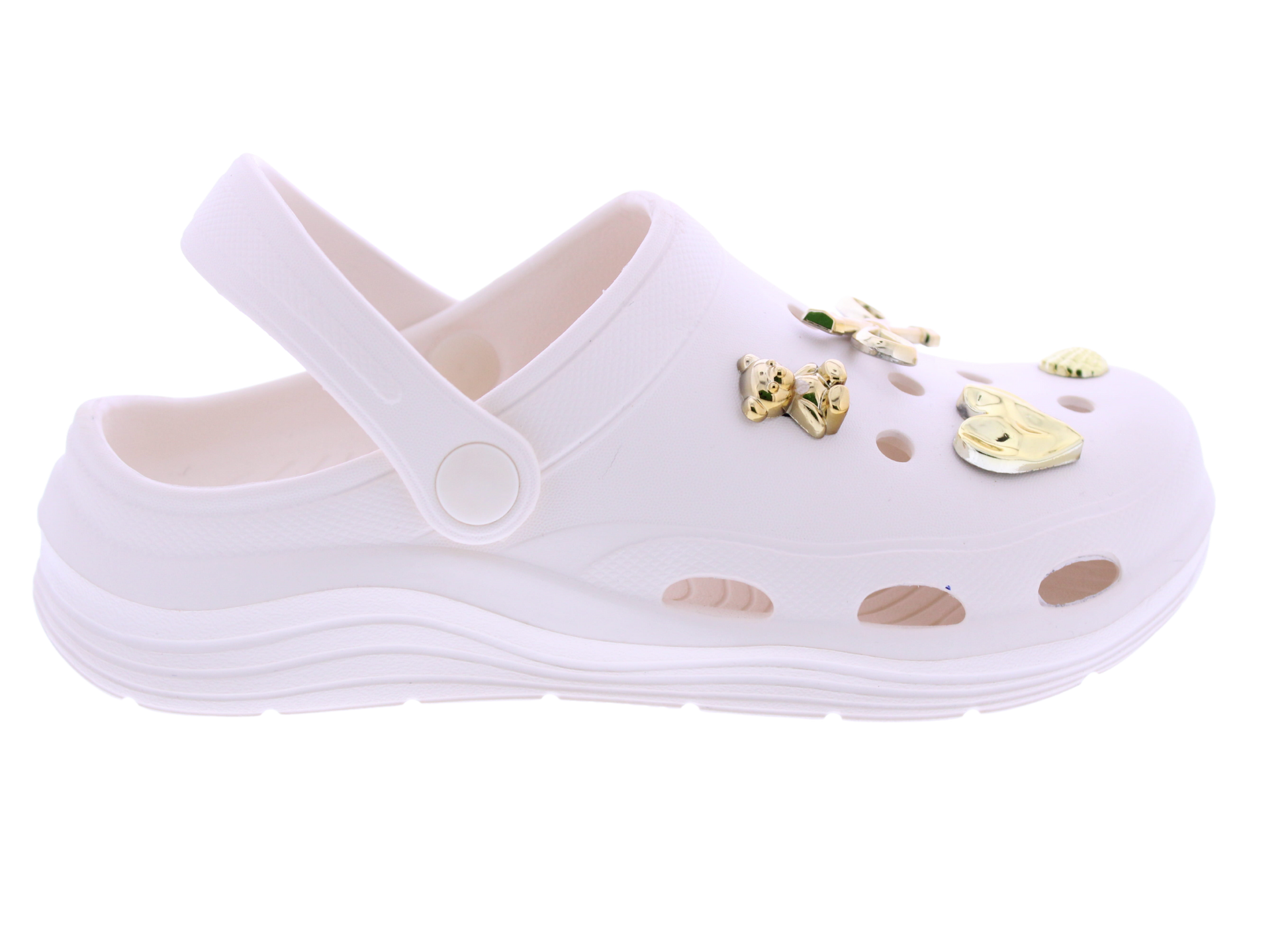 Women Clog with Metal Charms