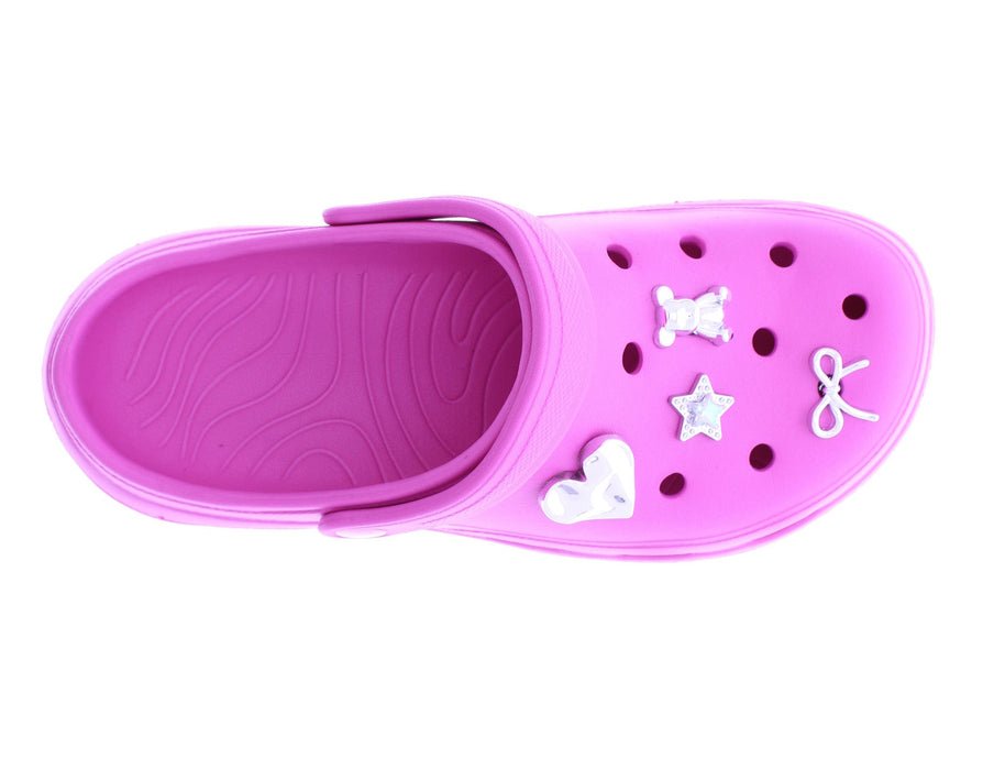 Women Clog with Metal Charms