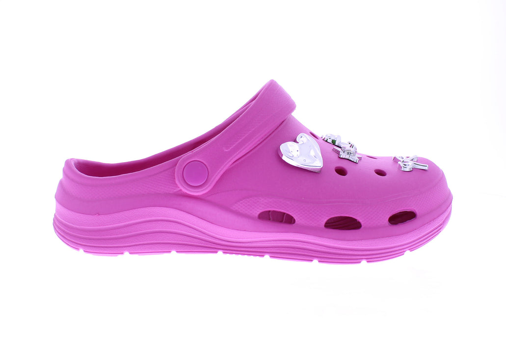 Women Clog with Metal Charms