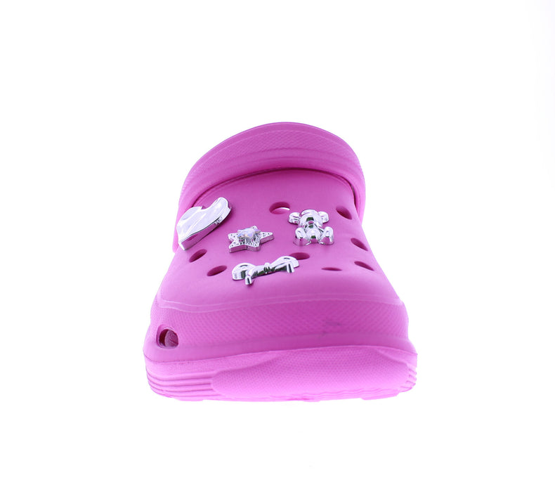 Women Clog with Metal Charms