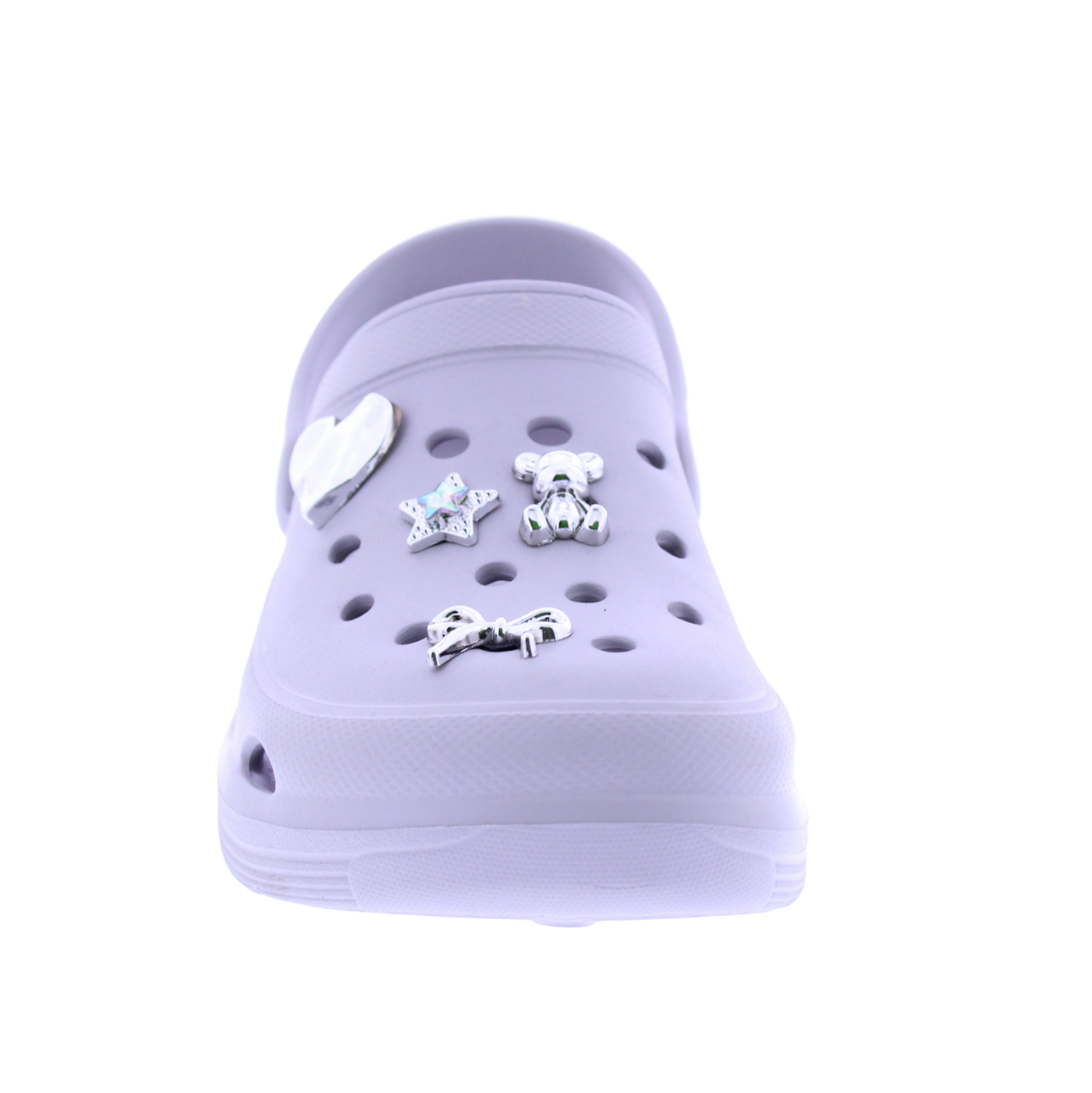 Women Clog with Metal Charms