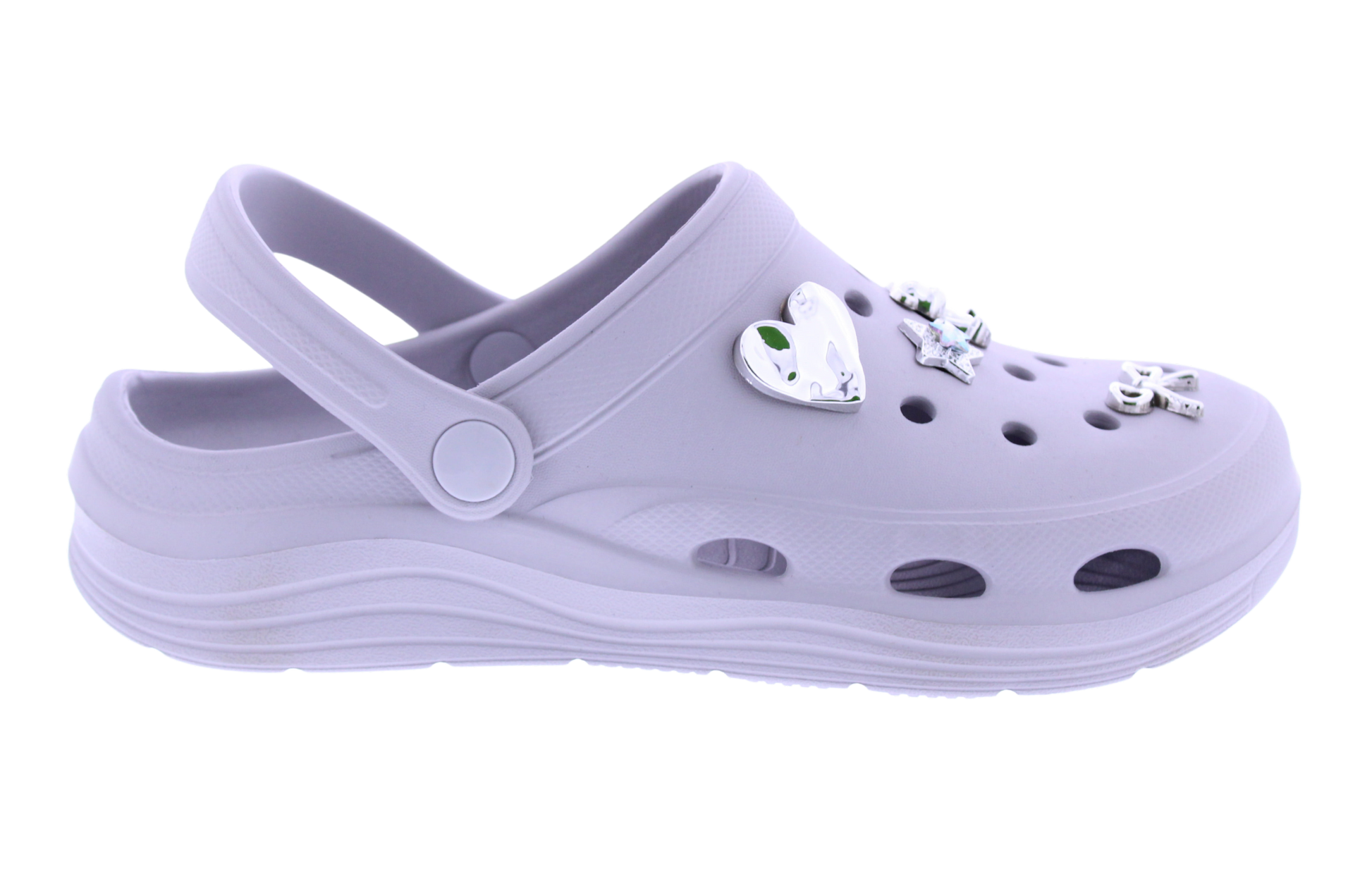 Women Clog with Metal Charms