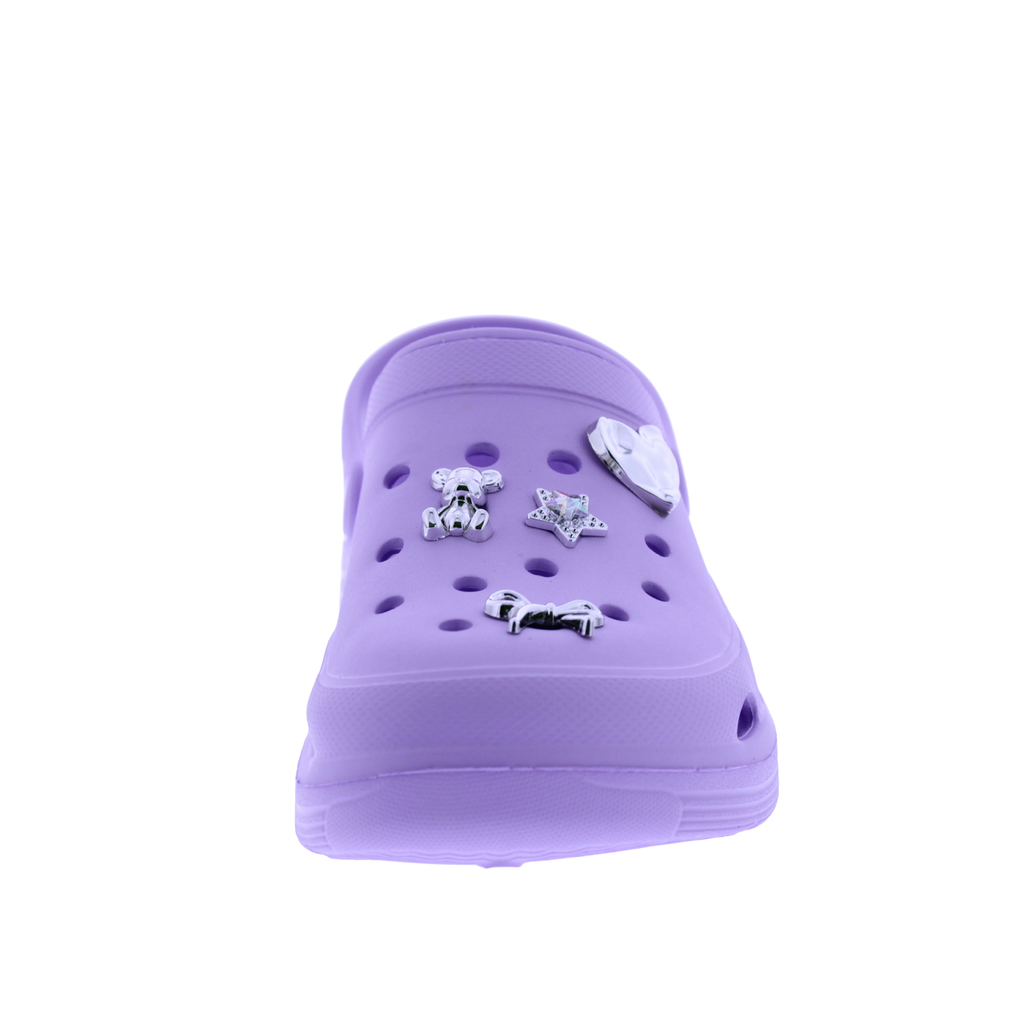 Women Clog with Metal Charms