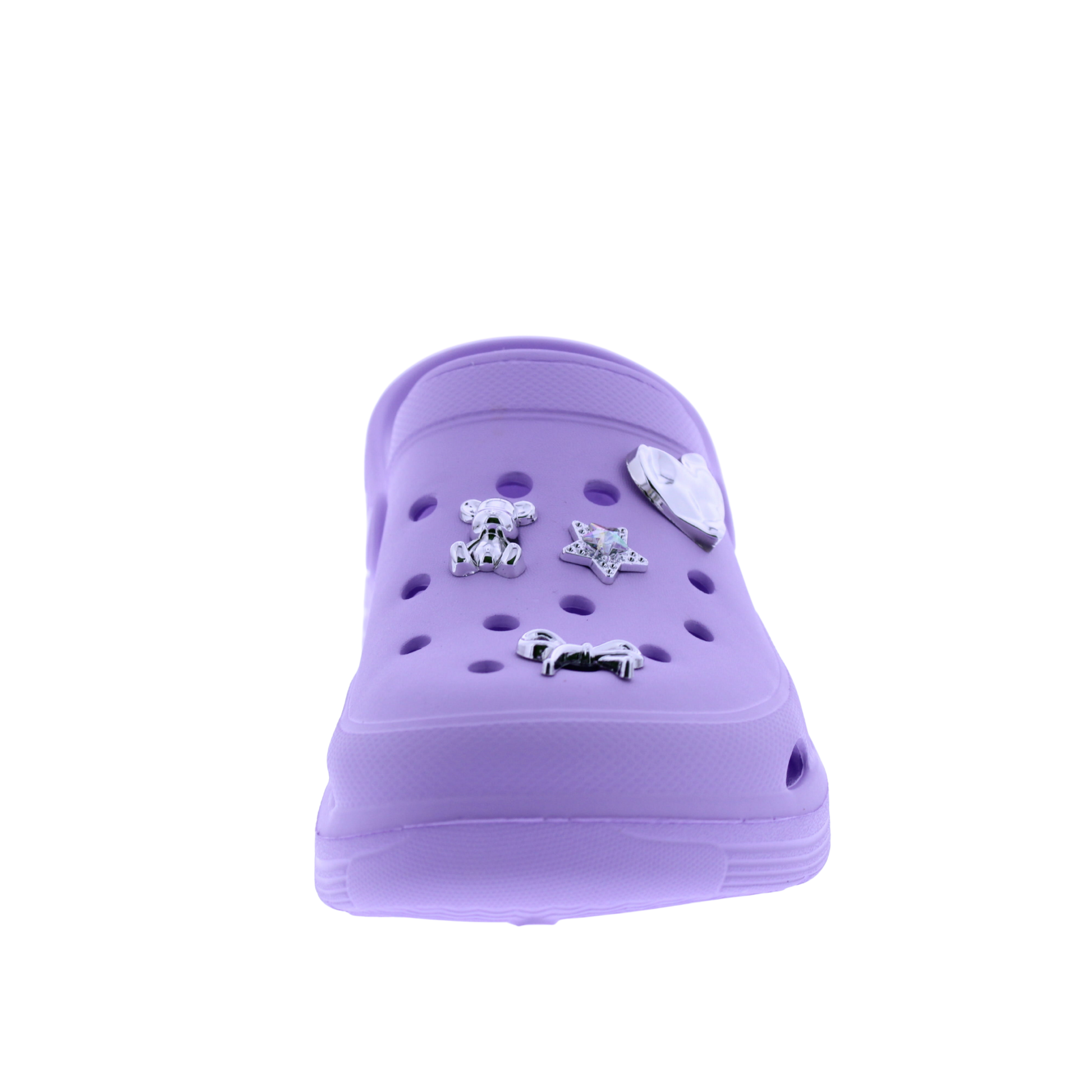 Women Clog with Metal Charms