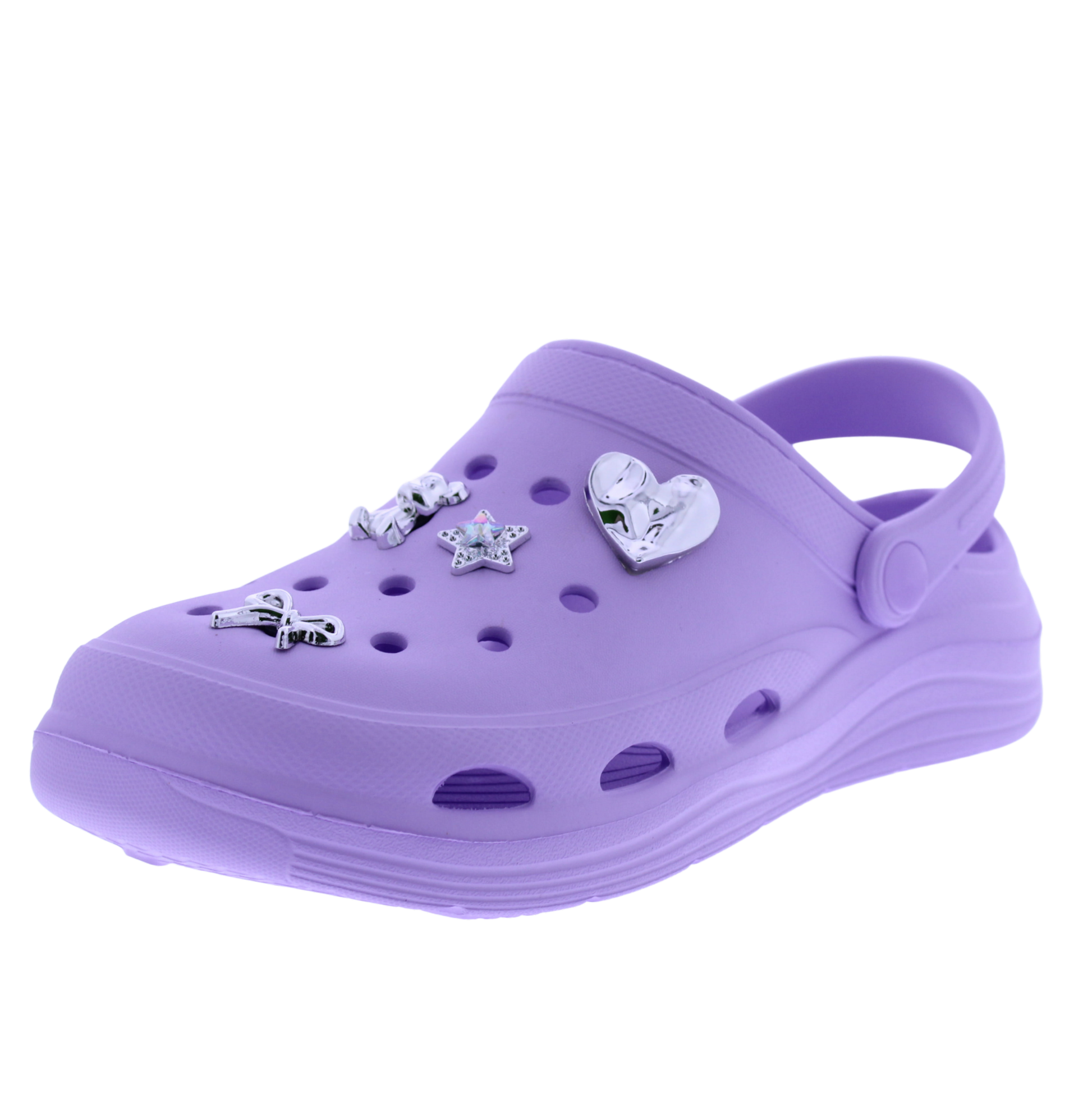 Women Clog with Metal Charms