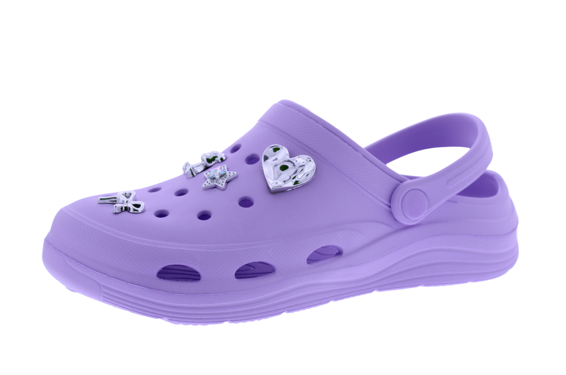 Women Clog with Metal Charms