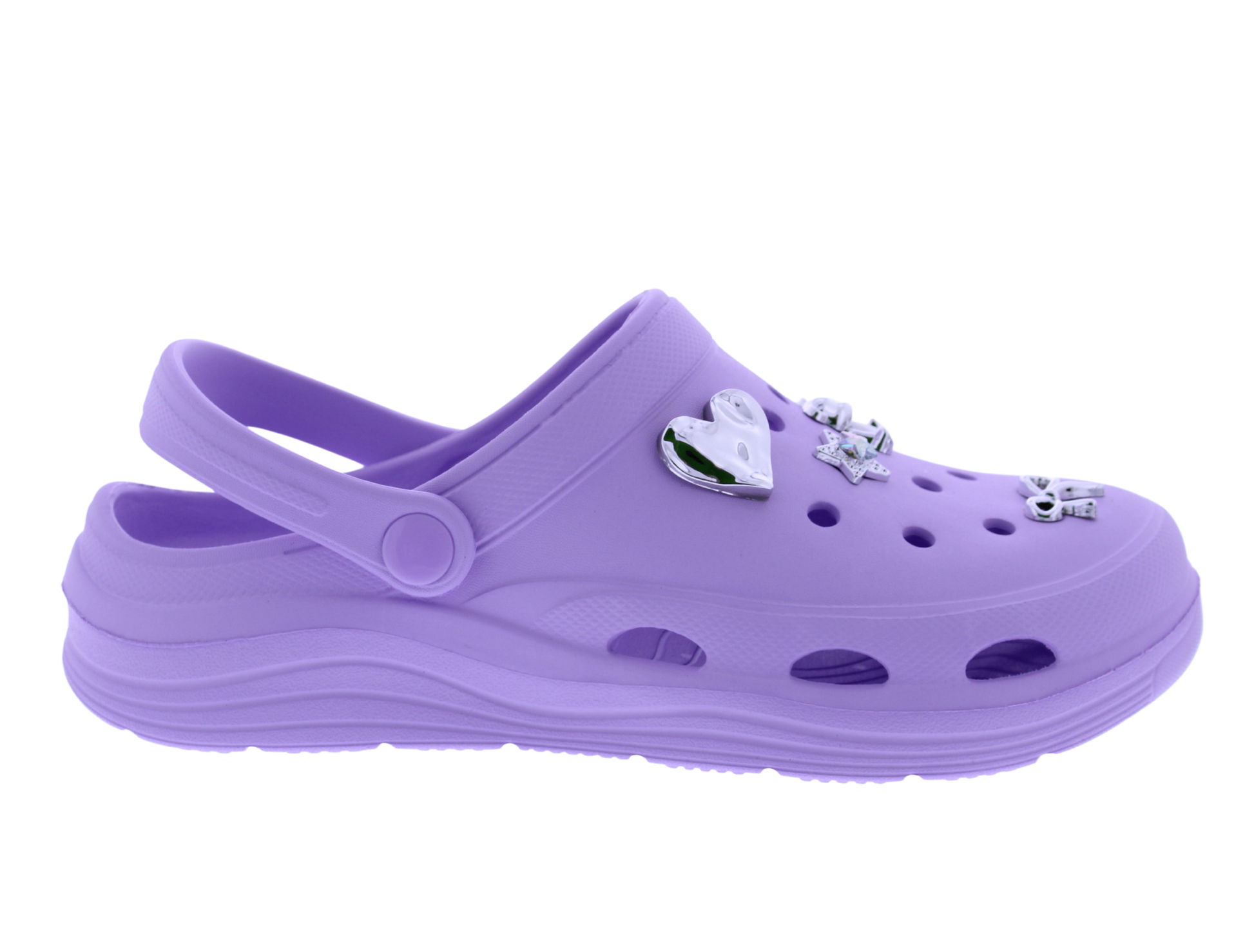 Women Clog with Metal Charms