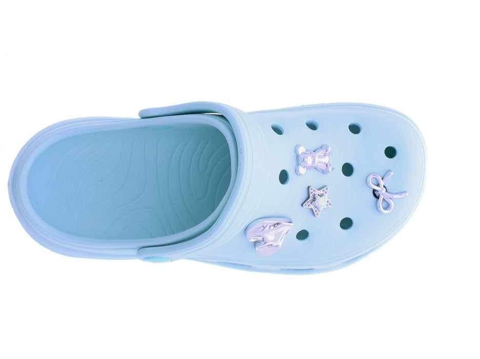 Women Clog with Metal Charms