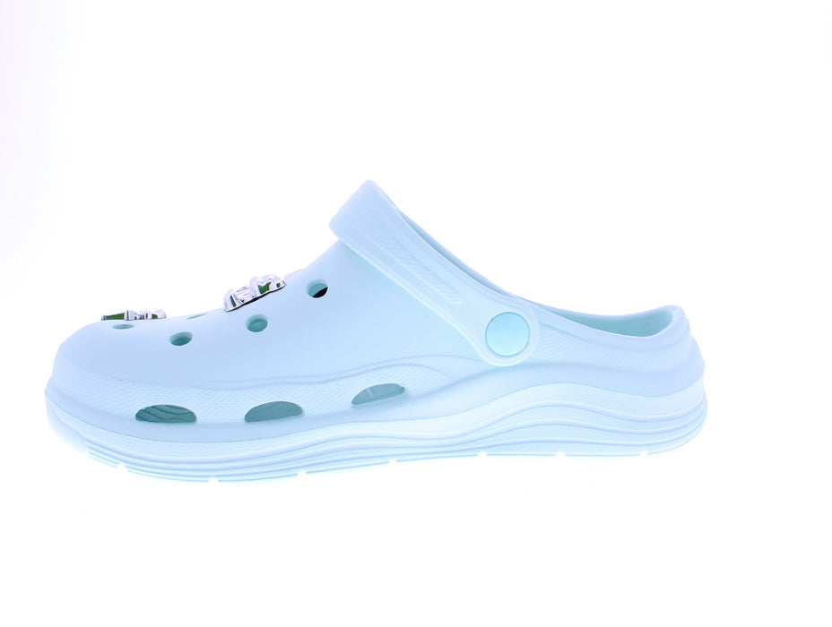 Women Clog with Metal Charms