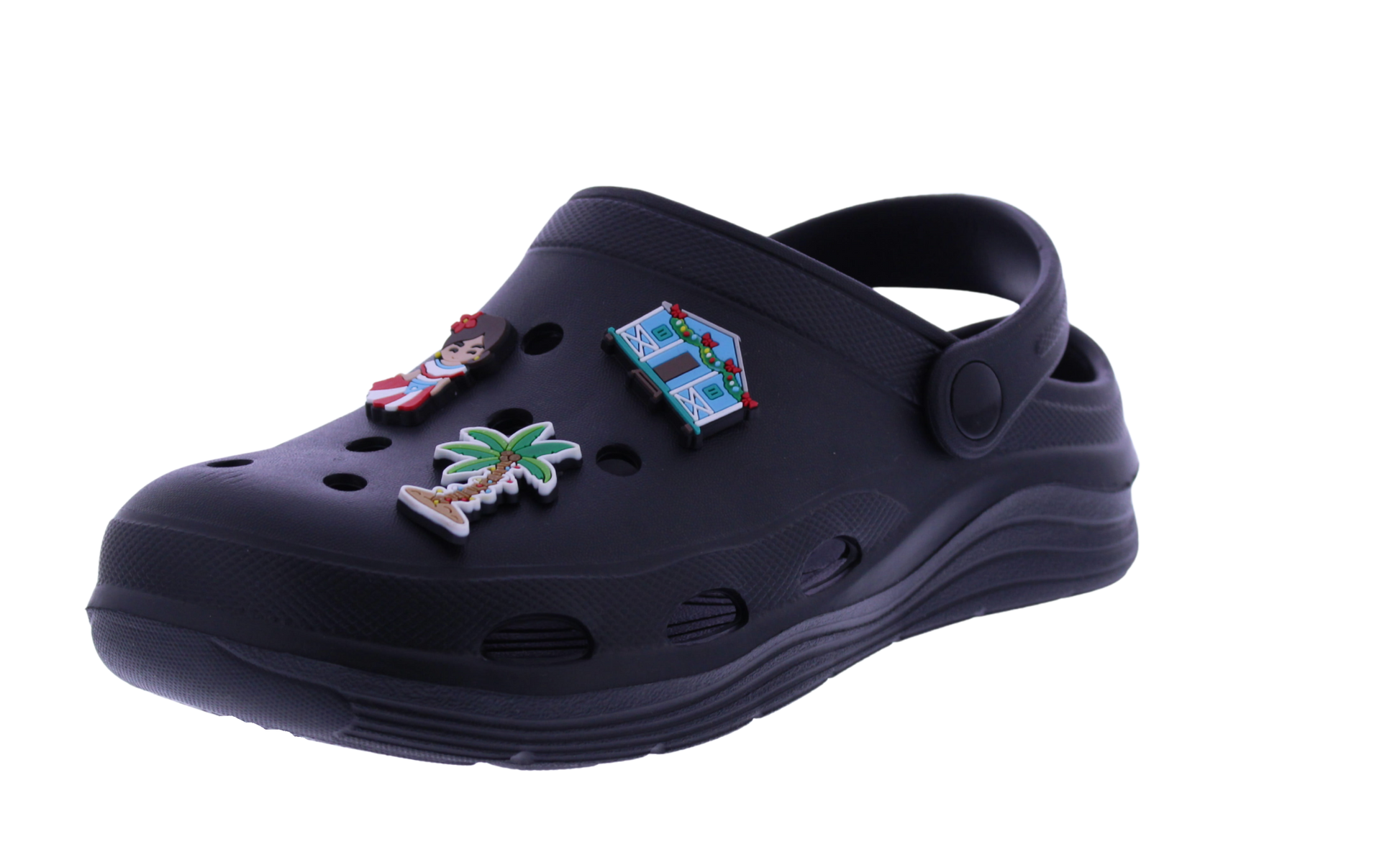 Women Clog with Puerto Rico Charms