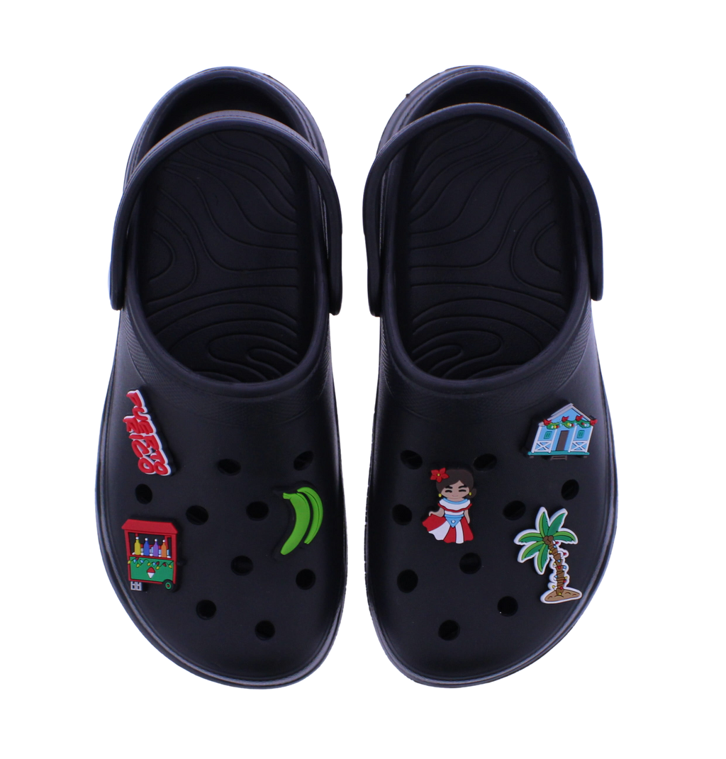 Women Clog with Puerto Rico Charms
