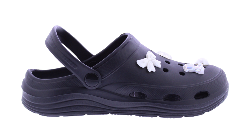Women Clog with Chrome Charms