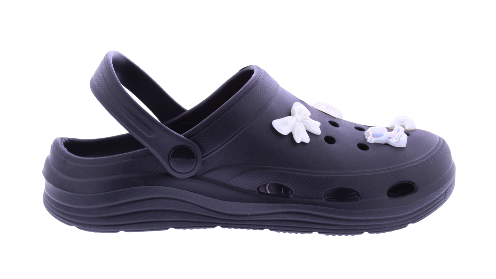 Women Clog with Chrome Charms