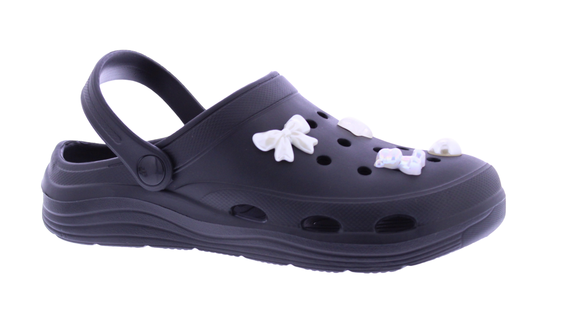 Women Clog with Chrome Charms