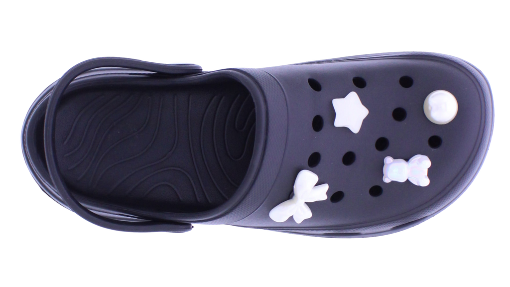 Women Clog with Chrome Charms
