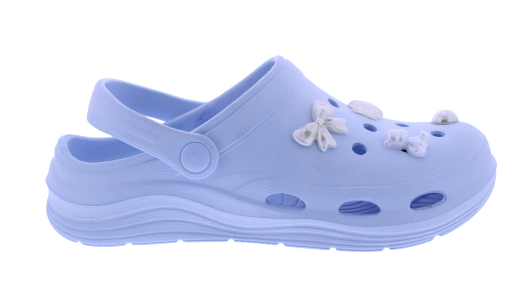 Women Clog with Chrome Charms