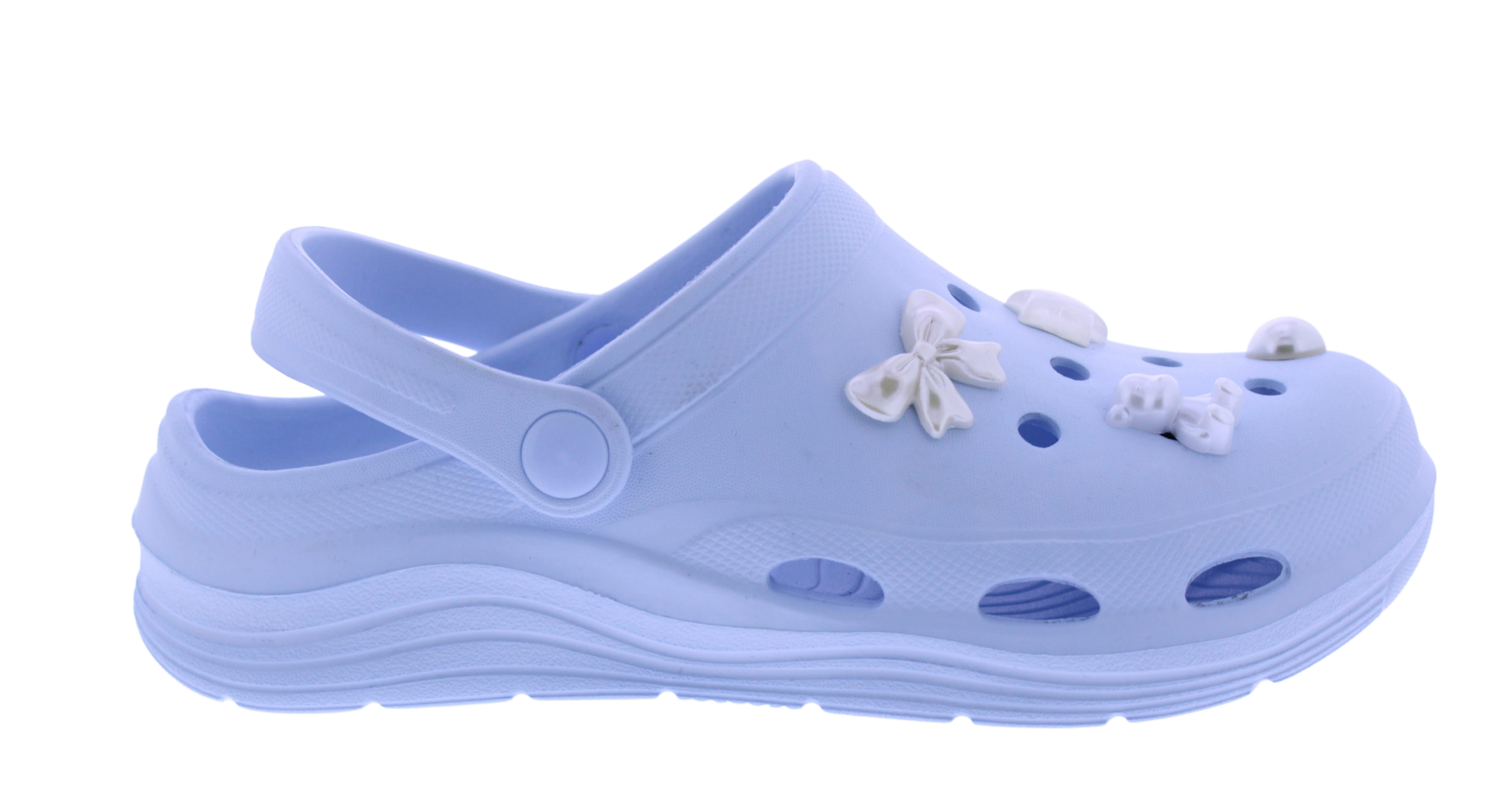 Women Clog with Chrome Charms