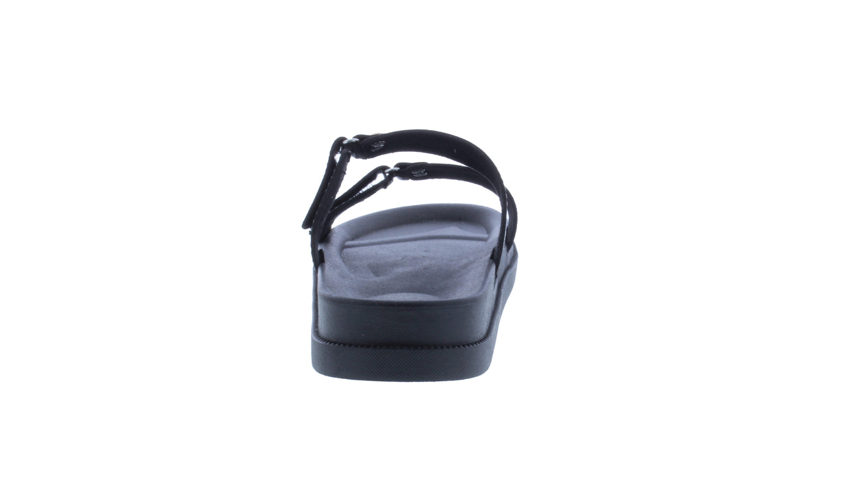 Women Slip On Synthetic Leather Velcro Sandal