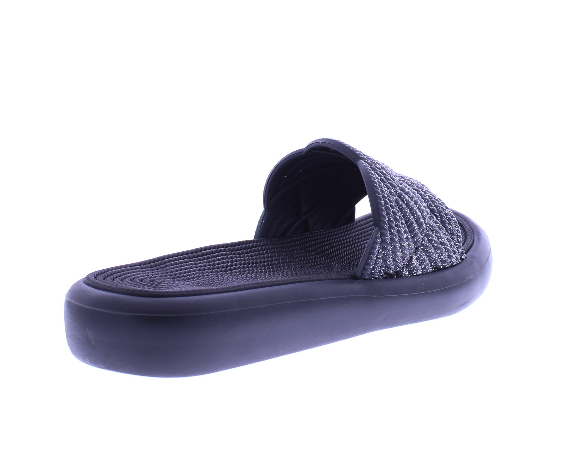 Women Glitter Slip On Flatform