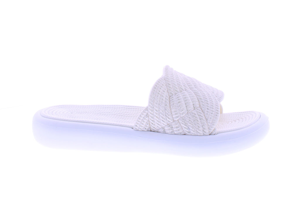 Women Glitter Slip On Flatform