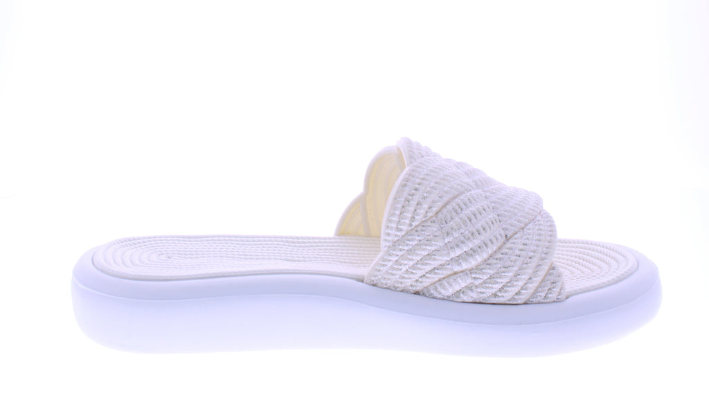 Women Glitter Slip On Flatform