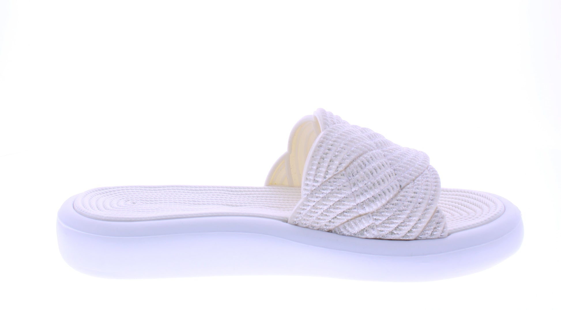Women Glitter Slip On Flatform