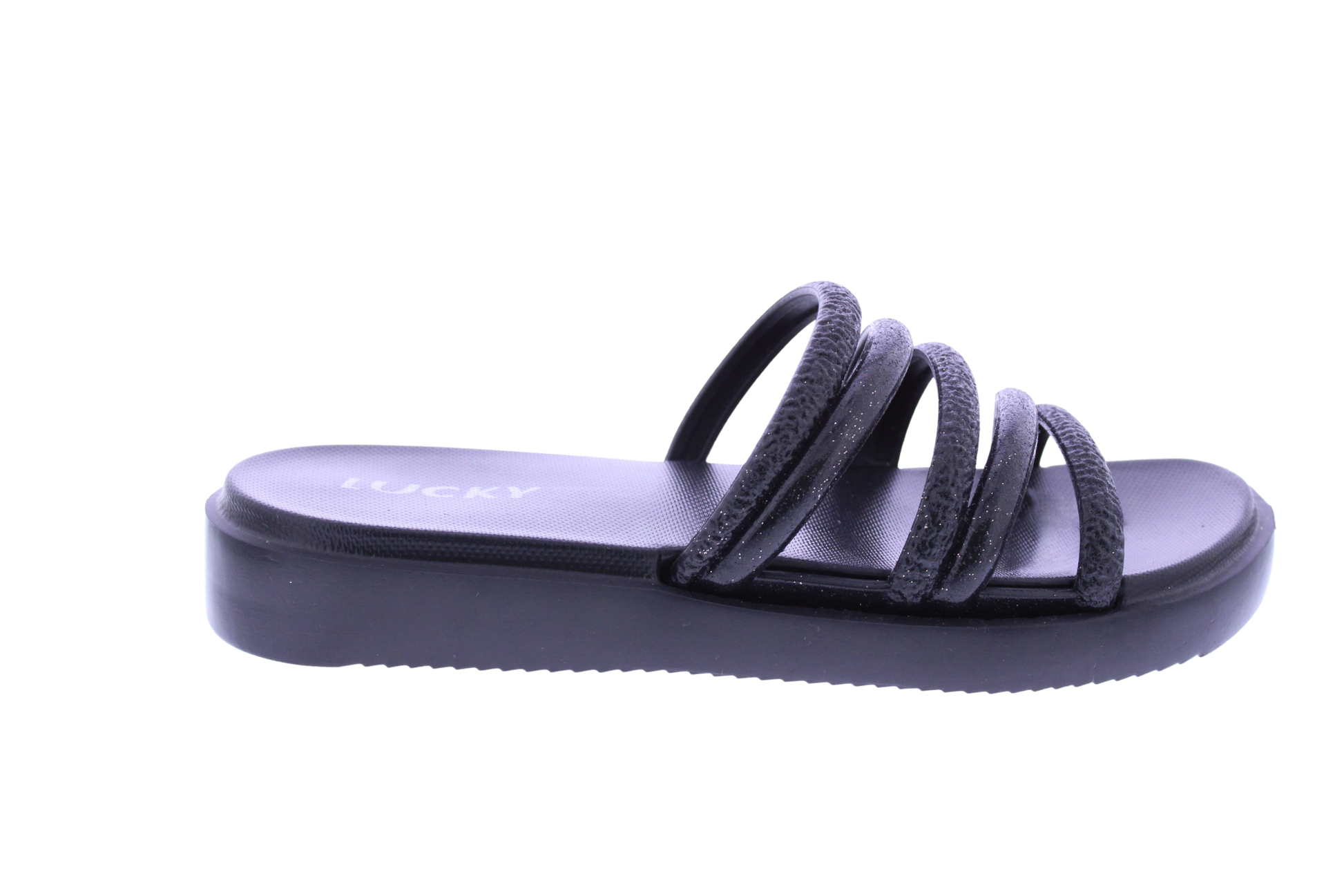 Women Glitter Slip On Flatform