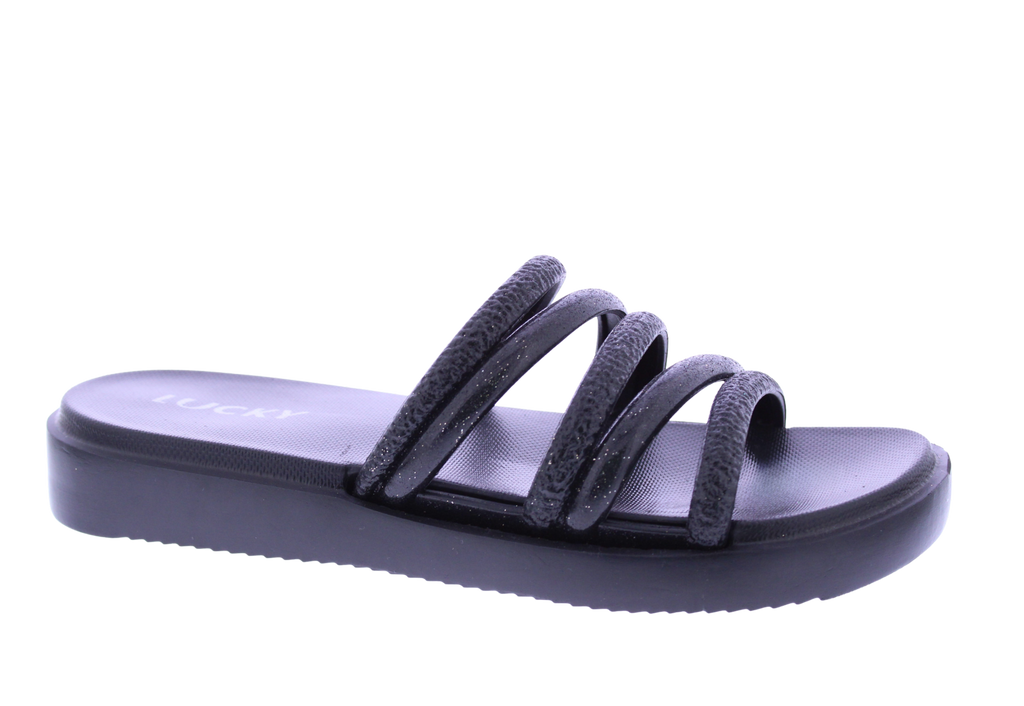 Women Glitter Slip On Flatform