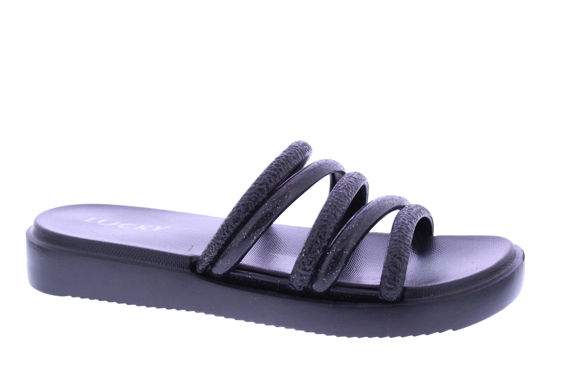 Women Glitter Slip On Flatform