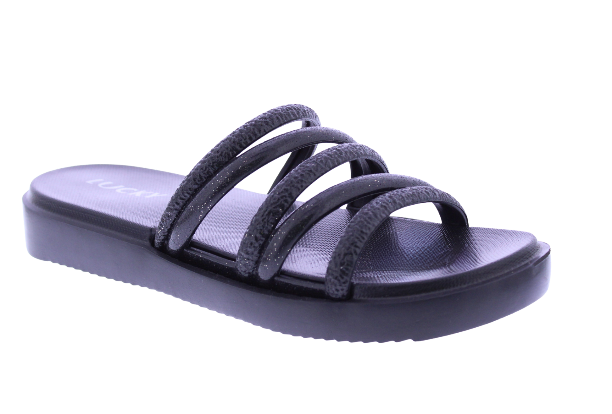 Women Glitter Slip On Flatform