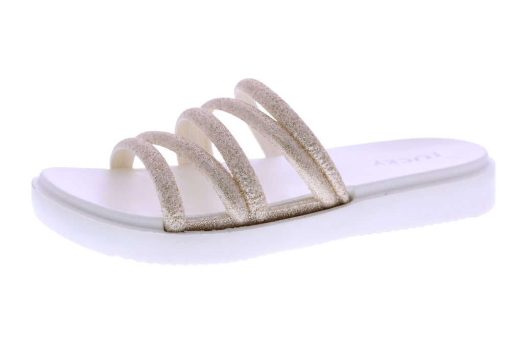 Women Glitter Slip On Flatform