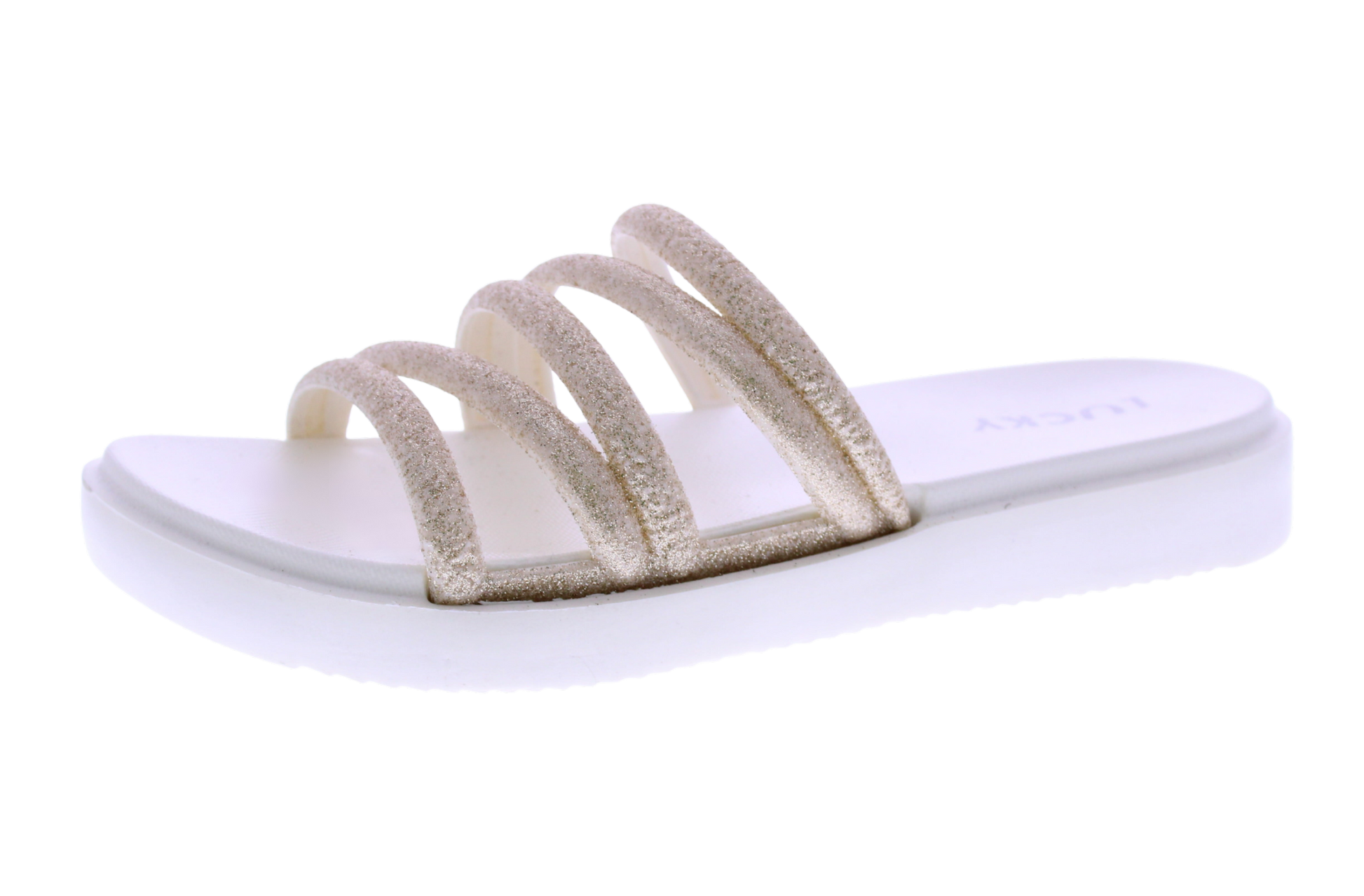 Women Glitter Slip On Flatform