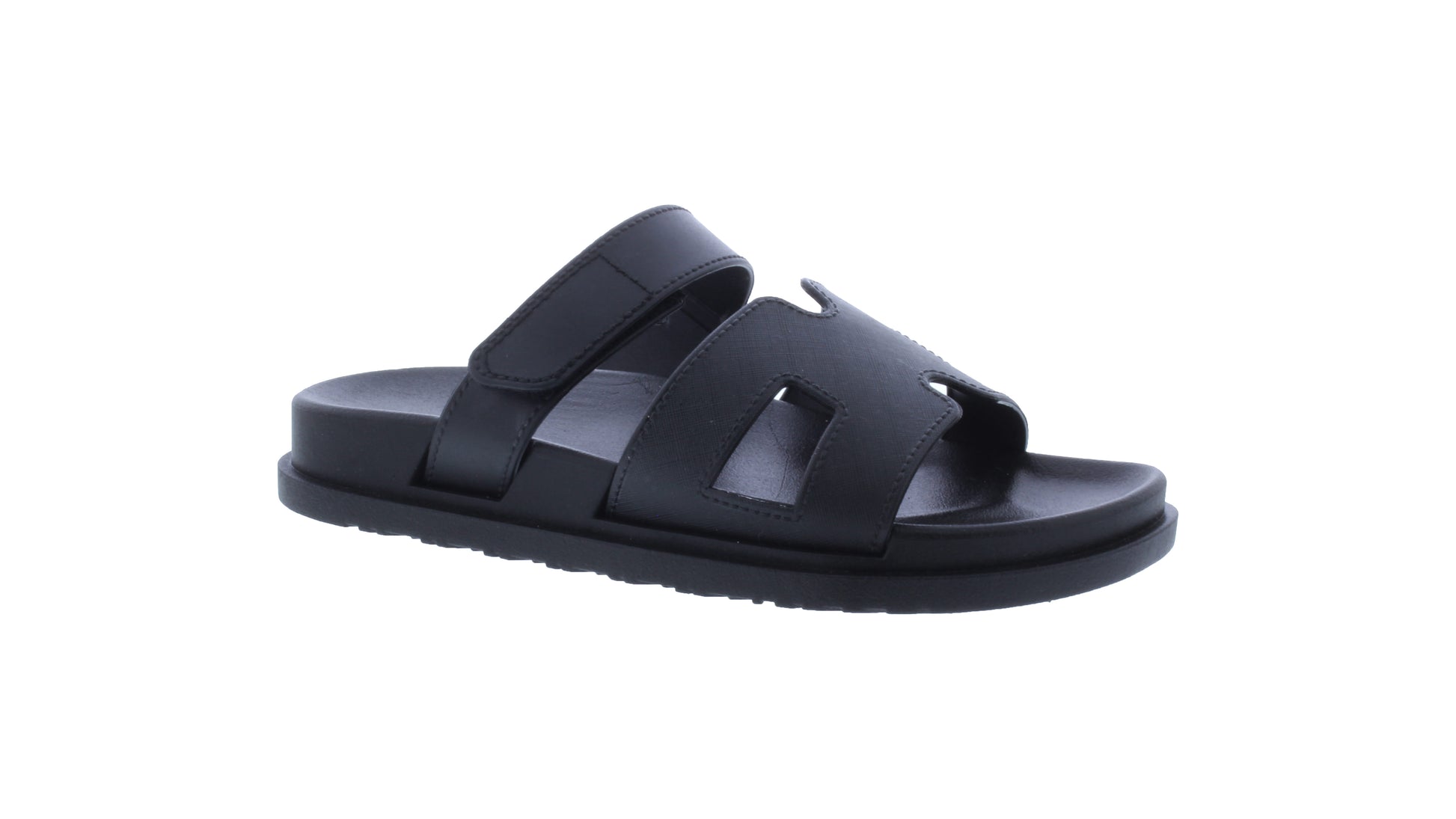 Women Velcro Double Strap Slide