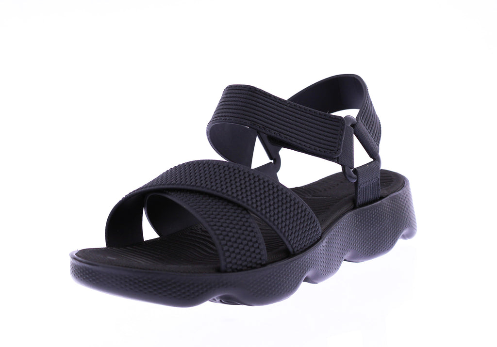 Women Embossed Sandal with Velcro